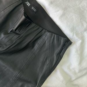 Faux leather pants Zara